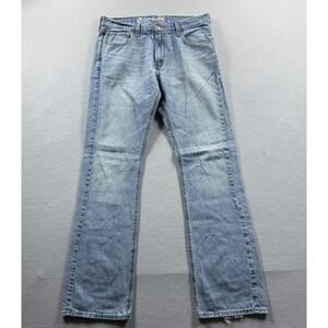 Denizen From Levis 233 Low Boot Jeans Mens 34x32 Light Wash Blue Bootcut Denim